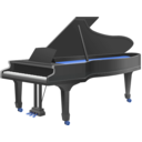 download Grand Piano clipart image with 180 hue color