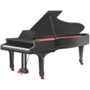 download Grand Piano clipart image with 315 hue color