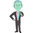 download President George W Bush clipart image with 135 hue color
