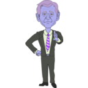 download President George W Bush clipart image with 225 hue color