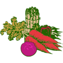 download Vegetables clipart image with 315 hue color