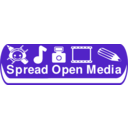 download Spreading Open Media 180x60 clipart image with 45 hue color