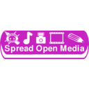 download Spreading Open Media 180x60 clipart image with 90 hue color