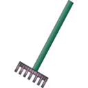 download Rake clipart image with 135 hue color