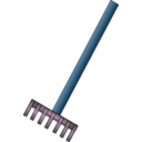 download Rake clipart image with 180 hue color