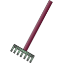 download Rake clipart image with 315 hue color