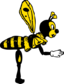 Bending Bee From Side