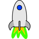 download Rocket clipart image with 45 hue color