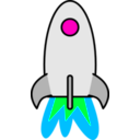 download Rocket clipart image with 135 hue color