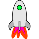 download Rocket clipart image with 315 hue color