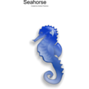 download Seahorse clipart image with 180 hue color