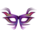 download Party Mask clipart image with 270 hue color