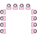 download Classroom Seat Layouts clipart image with 90 hue color