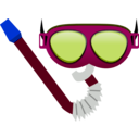 download Gafas De Bucear Diving Mask clipart image with 225 hue color