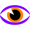 download Eye Sign clipart image with 270 hue color