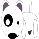 download Bullterrier Head Bujung Bull Terrier Cartoon Dog Bullterrier clipart image with 270 hue color
