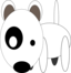 Bullterrier Head Bujung Bull Terrier Cartoon Dog Bullterrier