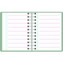 download Notebook clipart image with 135 hue color