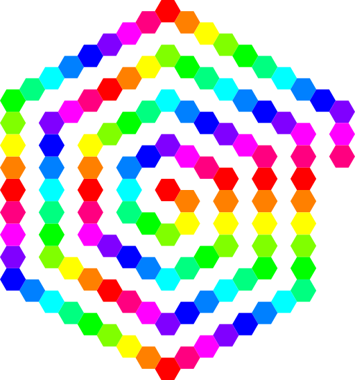120 Hexagon Spiral