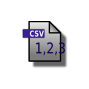 download File Icon Csv clipart image with 135 hue color