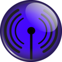 download Glassy Wifi Symbol clipart image with 135 hue color