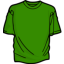 download Red T Shirt clipart image with 90 hue color
