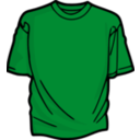 download Red T Shirt clipart image with 135 hue color