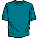 download Red T Shirt clipart image with 180 hue color