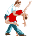 download Dancers With Red Dress clipart image with 0 hue color