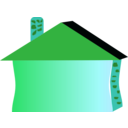 download House clipart image with 135 hue color