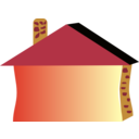 download House clipart image with 0 hue color