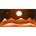download Glacier clipart image with 180 hue color