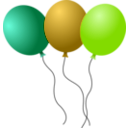 download Balloons clipart image with 45 hue color