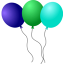 download Balloons clipart image with 135 hue color