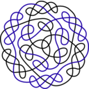 download Celtic Knot clipart image with 225 hue color