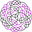 download Celtic Knot clipart image with 270 hue color