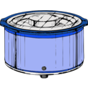 download Crockpot clipart image with 180 hue color