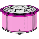 download Crockpot clipart image with 270 hue color