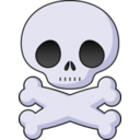 download Cute Skull clipart image with 180 hue color
