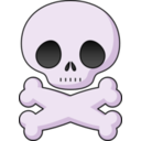 download Cute Skull clipart image with 225 hue color