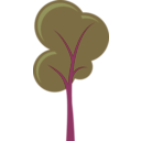 download Tree clipart image with 315 hue color