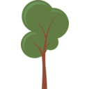 download Tree clipart image with 0 hue color