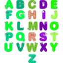 download Animal Alphabets clipart image with 90 hue color