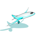 download Plane Taking Off clipart image with 0 hue color