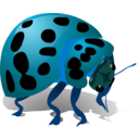 download Bug clipart image with 180 hue color