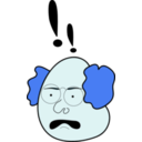 download Surprised Man clipart image with 180 hue color