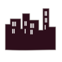 download Buildings Icon clipart image with 135 hue color