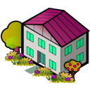 download Iso City Grey House 4 clipart image with 315 hue color