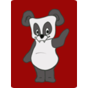 download Friendly Panda clipart image with 270 hue color