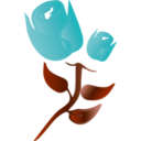 download Flower clipart image with 225 hue color